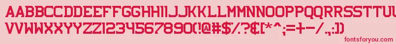 NhlBruins Font – Red Fonts on Pink Background