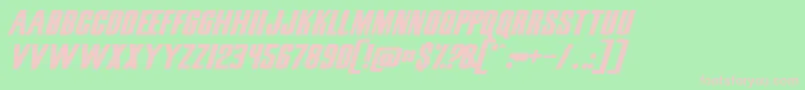 SnickersNormal Font – Pink Fonts on Green Background