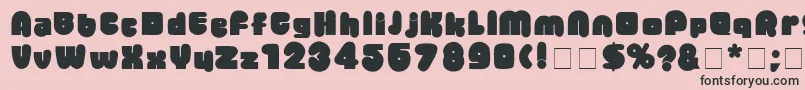 BantaDisplaySsi Font – Black Fonts on Pink Background