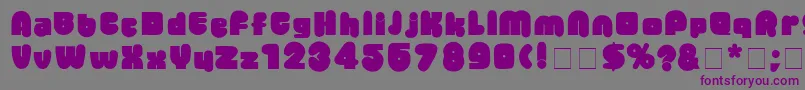 BantaDisplaySsi Font – Purple Fonts on Gray Background