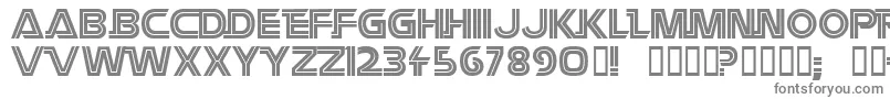 Battlestar Font – Gray Fonts on White Background
