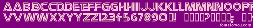 Battlestar Font – Pink Fonts on Purple Background