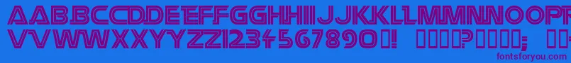 Battlestar-fontti – violetit fontit sinisellä taustalla