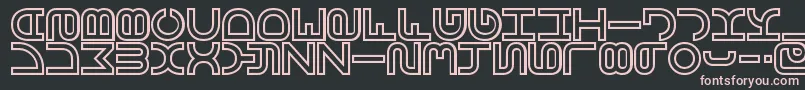 VertigoBrk Font – Pink Fonts on Black Background