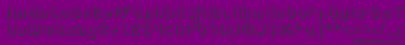 GetaroboOpenextruded-Schriftart – Schwarze Schriften auf violettem Hintergrund