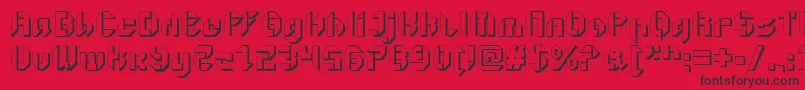 GetaroboOpenextruded Font – Black Fonts on Red Background