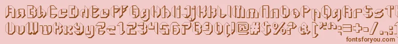 GetaroboOpenextruded Font – Brown Fonts on Pink Background