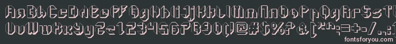 GetaroboOpenextruded Font – Pink Fonts on Black Background