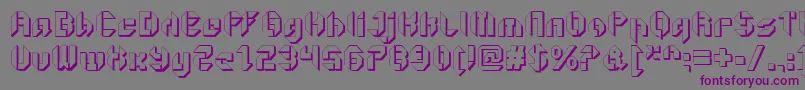 GetaroboOpenextruded Font – Purple Fonts on Gray Background
