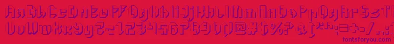 GetaroboOpenextruded Font – Purple Fonts on Red Background