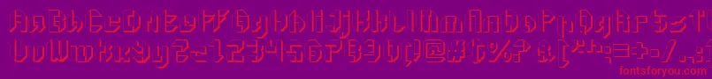 GetaroboOpenextruded Font – Red Fonts on Purple Background