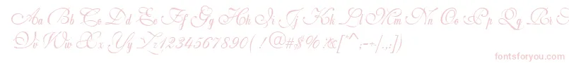 Weddingscript Font – Pink Fonts on White Background