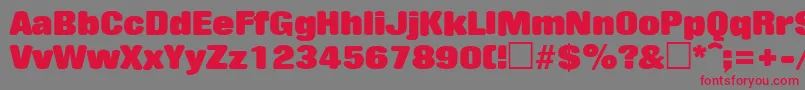 RollingstoneRegular Font – Red Fonts on Gray Background