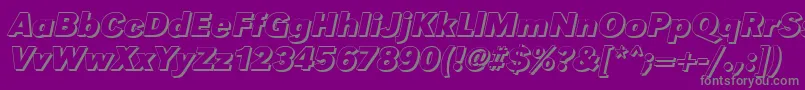 GroteskshBolditalic Font – Gray Fonts on Purple Background