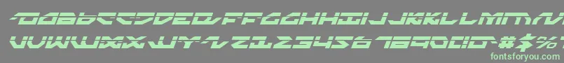 fuente NightrunnerLaserItalic – Fuentes Verdes Sobre Fondo Gris