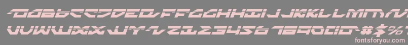 NightrunnerLaserItalic Font – Pink Fonts on Gray Background