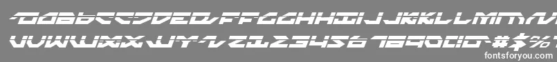 NightrunnerLaserItalic Font – White Fonts on Gray Background