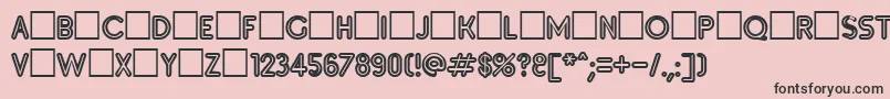 Inset5 Font – Black Fonts on Pink Background