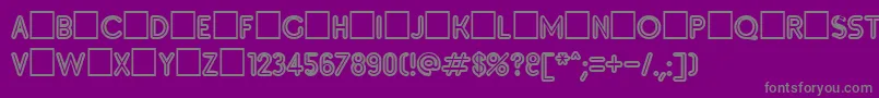 Inset5 Font – Gray Fonts on Purple Background
