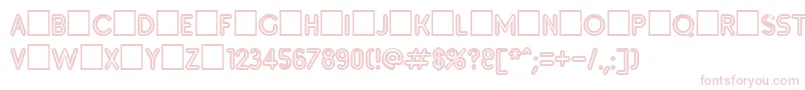 Inset5 Font – Pink Fonts on White Background