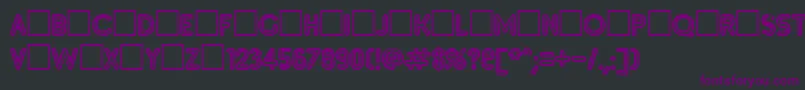 Inset5 Font – Purple Fonts on Black Background
