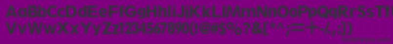 ThinxsskBold Font – Black Fonts on Purple Background