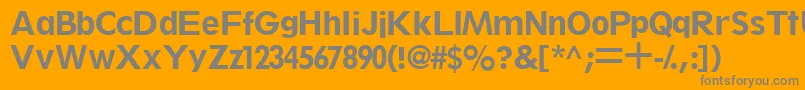 Шрифт ThinxsskBold – серые шрифты на оранжевом фоне