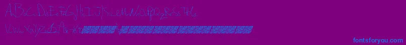 Ripedusk-fontti – siniset fontit violetilla taustalla