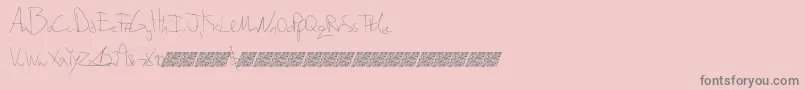 Ripedusk Font – Gray Fonts on Pink Background
