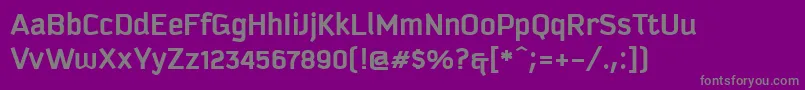 Czcionka KautivaGreekBold – szare czcionki na fioletowym tle