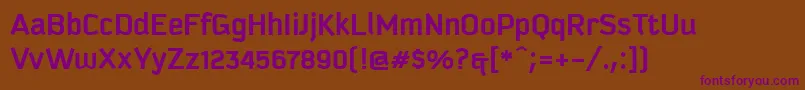 Шрифт KautivaGreekBold – фиолетовые шрифты на коричневом фоне