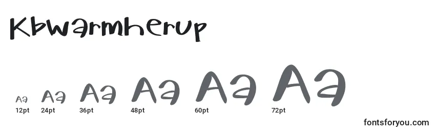 Размеры шрифта Kbwarmherup