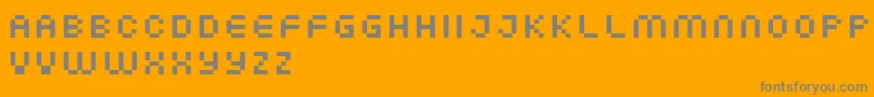 フォントFffAtlantisTrial – オレンジの背景に灰色の文字