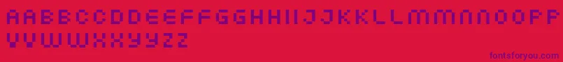 FffAtlantisTrial Font – Purple Fonts on Red Background