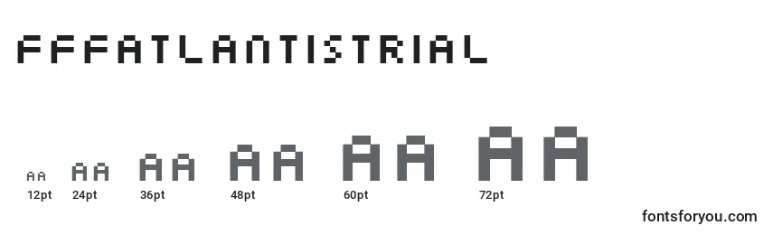 FffAtlantisTrial Font Sizes