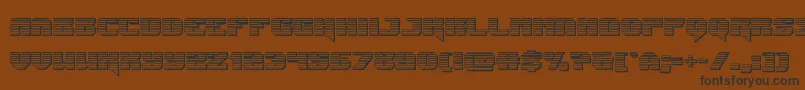 Jumperschrome Font – Black Fonts on Brown Background