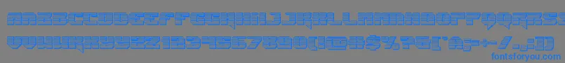 Jumperschrome Font – Blue Fonts on Gray Background