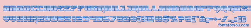 Jumperschrome Font – Blue Fonts on Pink Background