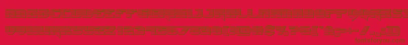 Jumperschrome Font – Brown Fonts on Red Background