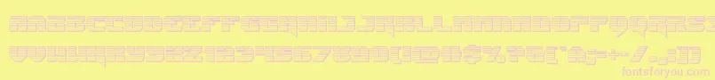 Jumperschrome Font – Pink Fonts on Yellow Background