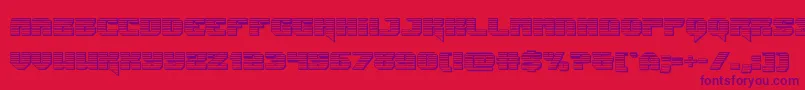 Jumperschrome Font – Purple Fonts on Red Background
