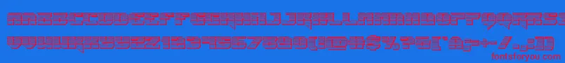 Police Jumperschrome – polices rouges sur fond bleu
