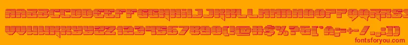 fuente Jumperschrome – Fuentes Rojas Sobre Fondo Naranja