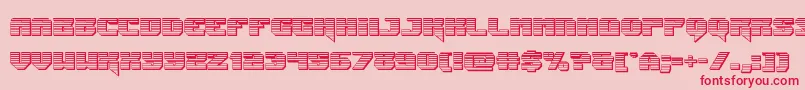 Jumperschrome Font – Red Fonts on Pink Background