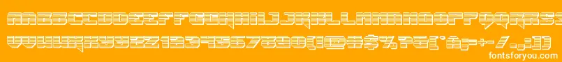 Jumperschrome Font – White Fonts on Orange Background