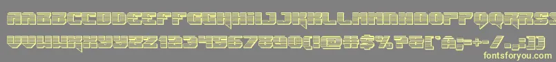 Jumperschrome Font – Yellow Fonts on Gray Background