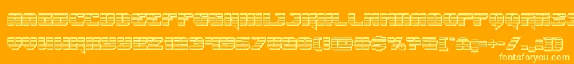 Jumperschrome Font – Yellow Fonts on Orange Background
