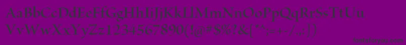 BriosoproSemibolddisp Font – Black Fonts on Purple Background