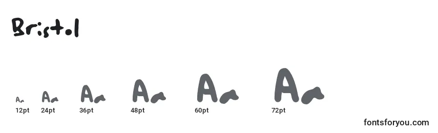 Bristol Font Sizes