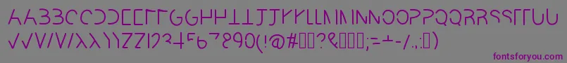 Readable Font – Purple Fonts on Gray Background